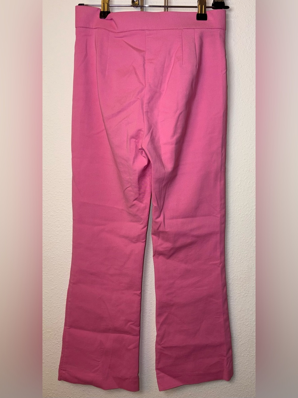 Zara Pink Boot-Cut High-Rise Pants - Picture 5 of 5